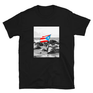 PR Flag/Beach Unisex T-Shirt - Boricua Spirit
