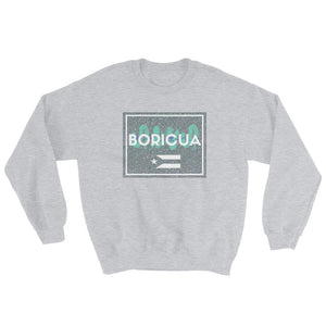 "Boricua" Space Grey Sweatshirt - Boricua Spirit