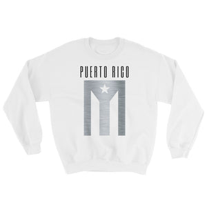 "Puerto Rico" Silver Flag Sweatshirt - Boricua Spirit