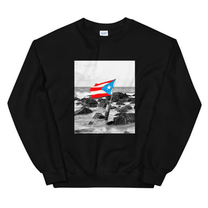 PR Flag/Beach Unisex Sweatshirt - Boricua Spirit