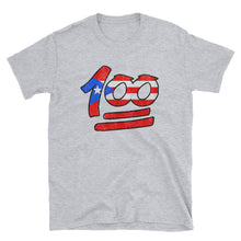 Load image into Gallery viewer, &quot;100&quot; Distressed PR Flag Unisex T-Shirt - Boricua Spirit
