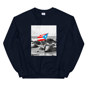 PR Flag/Beach Unisex Sweatshirt - Boricua Spirit