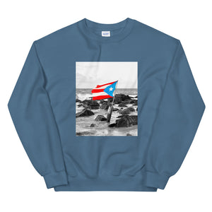 PR Flag/Beach Unisex Sweatshirt - Boricua Spirit