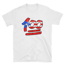 Load image into Gallery viewer, &quot;100&quot; Distressed PR Flag Unisex T-Shirt - Boricua Spirit
