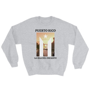 "Puerto Rico La Isla Del Encanto" PR Flag / El Morro II Sweatshirt - Boricua Spirit