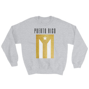 "Puerto Rico" Gold Sweatshirt - Boricua Spirit