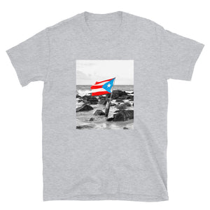 PR Flag/Beach Unisex T-Shirt - Boricua Spirit